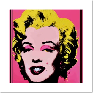 Marilyn Monroe Abstract Warhol Style Sketch Print Posters and Art